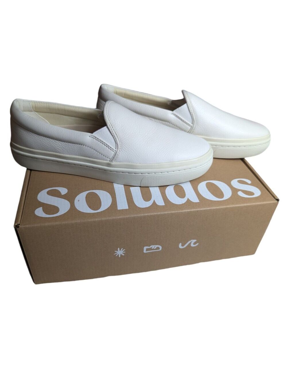 Soludos Women's Size 9.5 Shoes Ibiza Slip-on Sneaker White 1000863-100 New